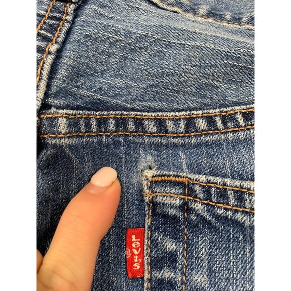 Levis Womens 505 NOUVEAU LOW Straight Blue Jeans Size 14 M  W33/L30 - Picture 9 of 14